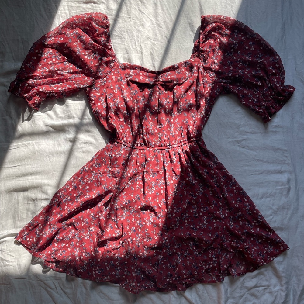 Red Floral Francesca’s Dress (L)